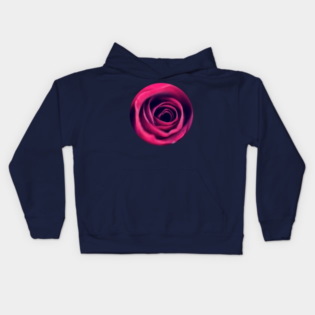 Romantic Rose Kids Hoodie by tangerinetane